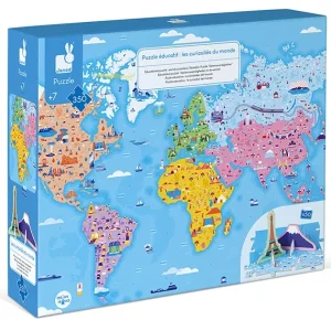 Janod Puzzles Enfants De 250 À 1000 Pièces<Puzzle Educatif - Les Curiosites Du Monde 350 Pieces