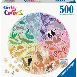 Ravensburger Puzzle 500 À 1000 Pièces<Puzzle Rond 500 Pieces - Animaux