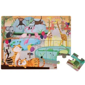 Janod Puzzle Bébé / Enfant<Puzzle Tactile Zoo 20 Pieces