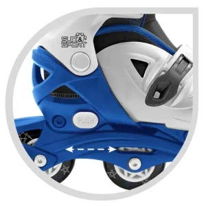 SUN and SPORT Skates Rollers Et Patins<Rollers Bleus 31-35