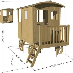 Soulet Cabanes Et Maisonnettes<Roulotte En Bois Carry
