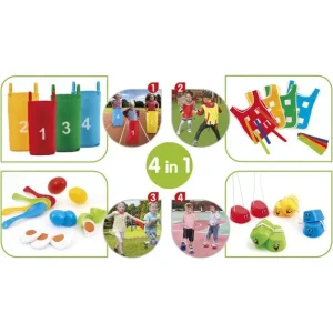 SUN and SPORT Jeux D'Adresse<Set 4 Jeux En 1