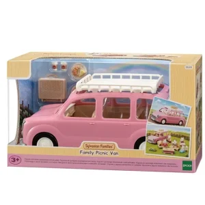 Sylvanian Families Heros & Univers< - 5535 - Le Monospace Rose Et Set De Pique-Nique