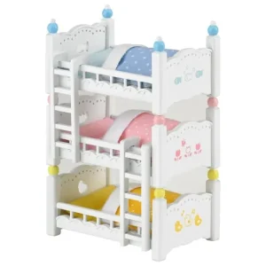 Sylvanian Families Heros & Univers< - 4448 - Les Lits Superposes A 3 Couchettes Bebes