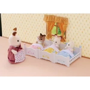 Sylvanian Families Heros & Univers< - 4448 - Les Lits Superposes A 3 Couchettes Bebes