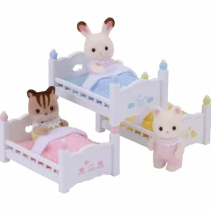Sylvanian Families Heros & Univers< - 4448 - Les Lits Superposes A 3 Couchettes Bebes