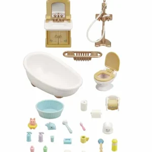 Sylvanian Families Figurines< - 4528- Set Salle De Bain