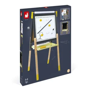 Janod Tableaux, Ardoises<Tableau Reglable En Bois Ardoise Et Magnetique - Jaune