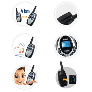 Buki Talkie Walkie<Talkie Walkie Rechargeable