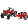 Falk Tracteurs À Pédales<Tracteur A Pedales Massey Ferguson Rouge Avec Remorque
