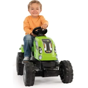 Smoby Tracteurs À Pédales<Tracteur Farmer Xl + Remorque - Capot Ouvrable - Vert