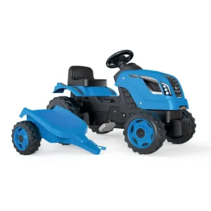 Smoby Tracteurs À Pédales<Tracteur Farmer Xl Bleu + Remorque