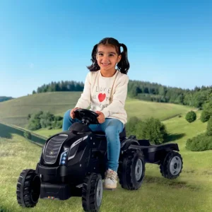 Smoby Tracteurs À Pédales<Tracteur Farmer Xl Noir + Remorque