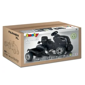 Smoby Tracteurs À Pédales<Tracteur Farmer Xl Noir + Remorque