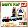 WOOD N PLAY Trains Et Circuits<Train Avec 2 Wagons Et Gare