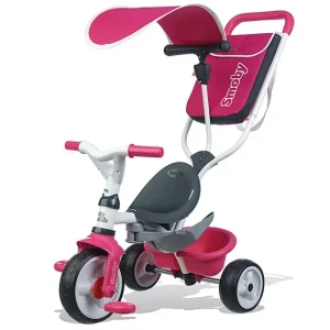 Smoby Tricycles<Tricycle Baby Balade 2 - Tricycle Evolutif Avec Roues Silencieuses - Dispositif Roue Libre - Rose