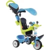 Smoby Tricycles<Tricycle Baby Driver Confort 2-Roues Silencieuses-Dispositif Roue Libre + Verrouillage Guidon-Bleu