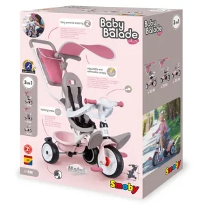 Smoby Tricycles<Tricycle Evolutif Baby Balade Plus Rose