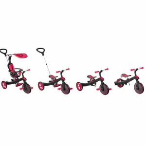 Globber Tricycles<Tricycle Explorer 4 En 1 Rouge