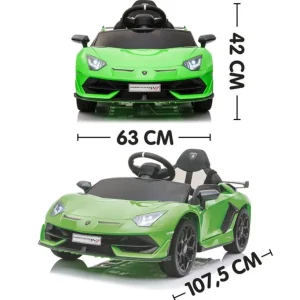 SUN and SPORT Voitures Électriques<Voiture Electrique Lamborghini Vert - 12 V
